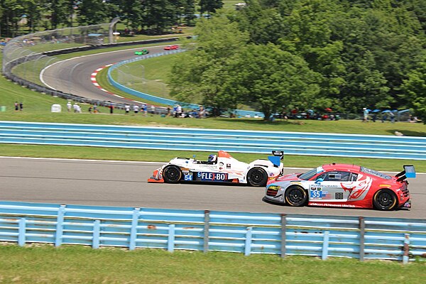 The #35 Flying Lizard Motorsports Audi R8 LMS at the 2014 6 Hours of Watkins Glen