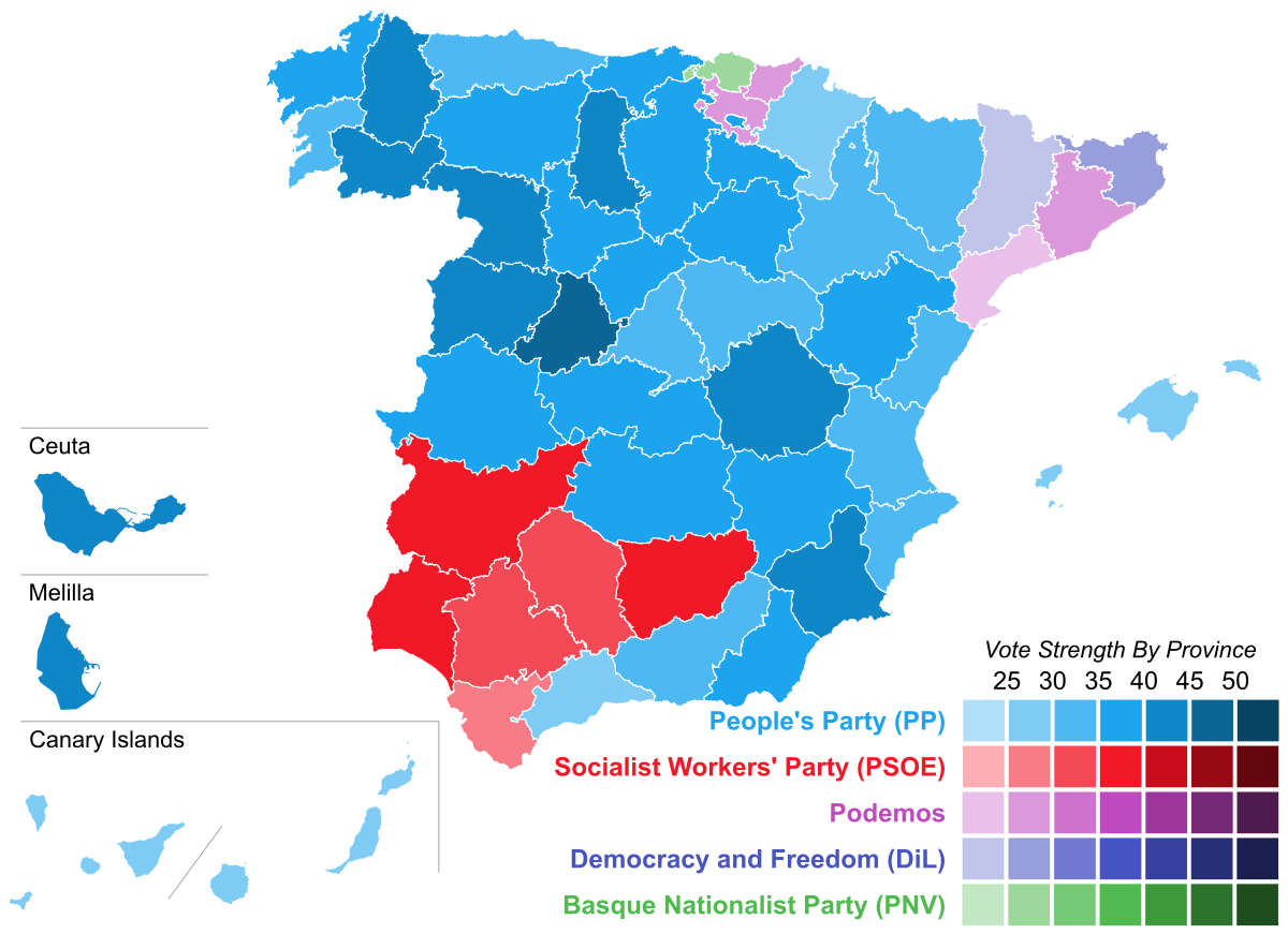 entonces bandera Persona a cargo del juego deportivo Elecciones generales de España de 2015 - Wikipedia, la enciclopedia libre