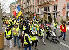 A Gilets jaunes protest in December 2018 2018-12-29 14-50-04 manif-GJ-Belfort.jpg