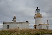 Chanonry Point Lighthouse in Scotland in August 2021.