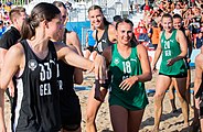 Deutsch: Beachhandball Weltmeisterschaften 2022; Tag 6: 26. Juli 2022 – Frauen, Finale, Spanien-Deutschland 0:2 (14:15, 20:22) English: 2022 Beach handball World Championships; Day 6: 26 July – Women Final – Spain-Germany 0:2 (14:15, 20:22)