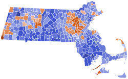 2024 Massachusetts Republican Presidential Primary election by municipality.svg