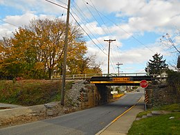 Northern Central Railroad bridge over Main Street 7 Valleys PA RR bridge from S.JPG