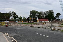 A view of the roadworks at the Mytongate junction from Myton Street, now cut off from Castle Street for the duration of the roadworks until 2025.