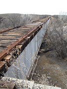 Abandoned Railroad Bridge Fairbank Arizona 2014.JPG