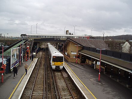 Station platforms in 2006, looking eastbound