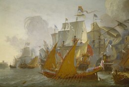 Description de l'image Action Between the Dutch Fleet and Barbary Pirates RMG BHC0849.tiff.
