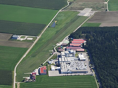 Aerial image of the Dinkelsbühl Sinbronn airfield
