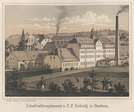 1856 als Schafwollenspinnerei von C. F. Solbrig