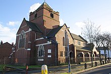 Semua Jiwa Gereja, Wenlock Jalan Nelson persimpangan Jalan (geograph 3221091).jpg