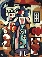 Canção Popular - a Russa e o Figaro (1916) de Amadeo de Souza-Cardoso, no Centro de Arte Moderna da Fundação Calouste Gulbenkian