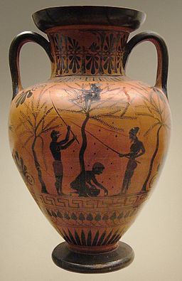  Amphora olive-gathering BM B226 