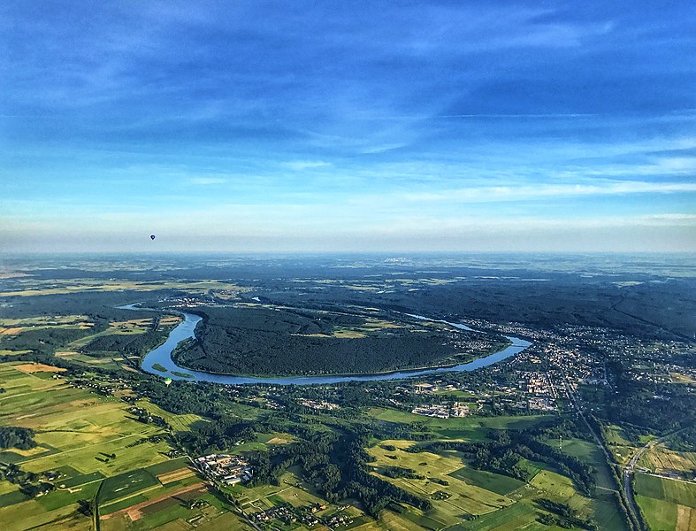 File:An aerial photo of the town of Prienai and river Nemunas from a hot-air balloon..jpg