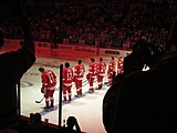 Red Wings player introductions