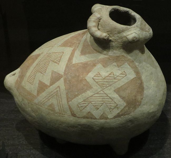 File:Ancestral Pueblo, Mimbres mountain sheep effigy jar, 1000-1150 CE, Heard Museum.JPG