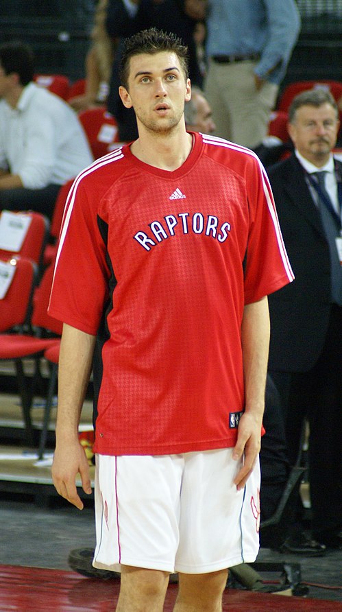 Andrea Bargnani was the first Italian-born player to be selected as the #1 overall pick. He was selected by the Toronto Raptors.