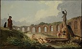 Aqueduct in Ruins; by Hubert Robert; 18th century; oil on canvas; 81.6 x 137.5 cm; Metropolitan Museum of Art