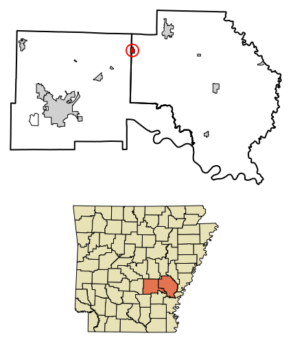 File:Arkansas County and Jefferson County Arkansas Incorporated and Unincorporated areas Humphrey Highlighted 0533850.svg