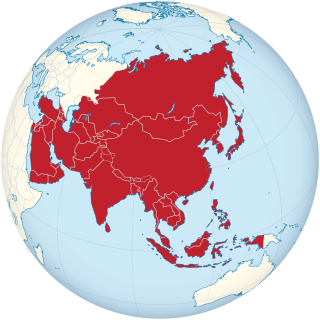 Asien, Teil von Eurasien, ist 