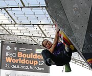 Anna Stohr at the Boulder Worldcup 2012 BW 2012-08-26 Anna Stoehr AUS 0590.JPG