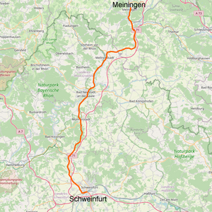 Section of the Schweinfurt – Meiningen railway line