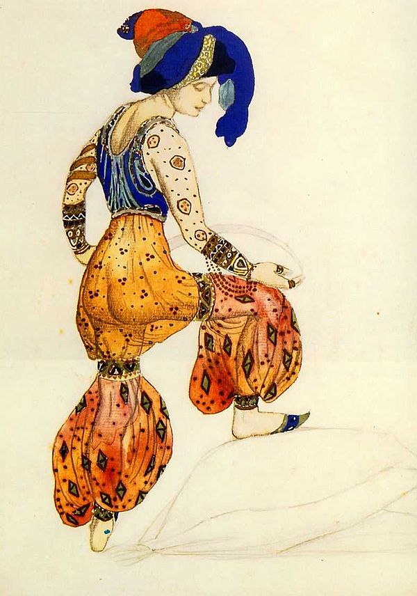 The Blue Sultana by Léon Bakst