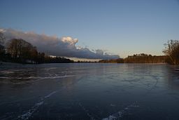 Barnarpasjön under vintern.