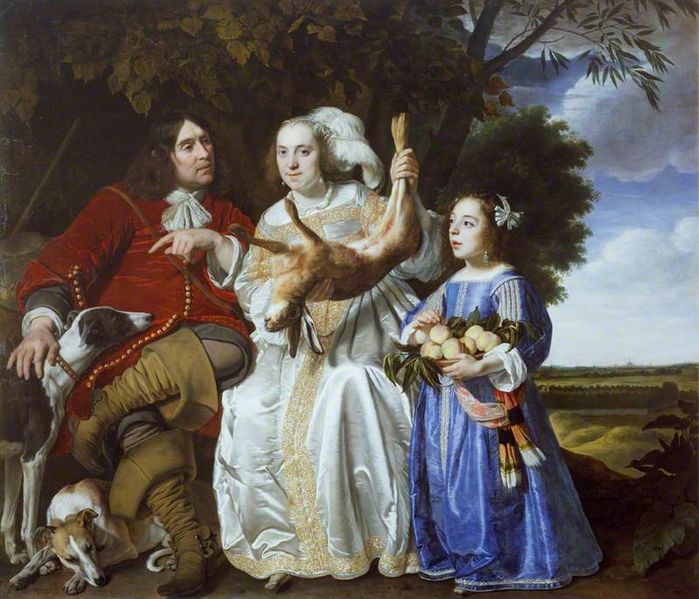 File:Bartholomeus van der Helst - Family Portrait of Jochem van Aras with His Wife and Daughter WLC WLC P110.jpg