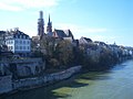 Blick auf das Münster und die Pfalz