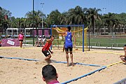 Deutsch: Beachhandball bei den Olympischen Jugendspielen 2018; Tag 4, 10. Oktober 2018; Jungs, Vorrunde, Gruppe A - Chinese Taipei (Taiwan)-Thailand 0:2 English: Beach handball at the 2018 Summer Youth Olympics at 10 October 2018 – Boys Preliminary Round Group A‎ – Chinese Taipei-Thailand 0:2