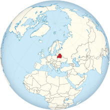 Belarus on the globe (Europe centered).svg