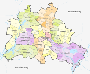 Berlin, administrative divisions (+districts +boroughs -pop) - de - colored.svg
