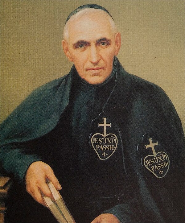 Painting of Bl. Bernard Silvestrelli wearing the Habit, Sign and Mantle.