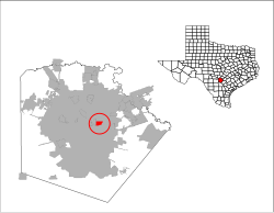 Ubicación de Terrell Hills, Texas