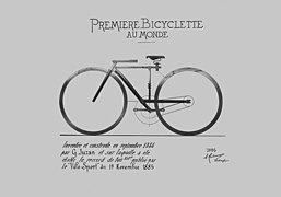 Bicyclette moderne construite par Georges Juzan.