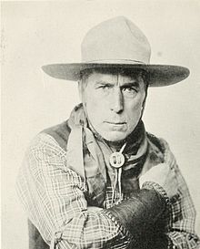 Portrait of Hart in cowboy garb