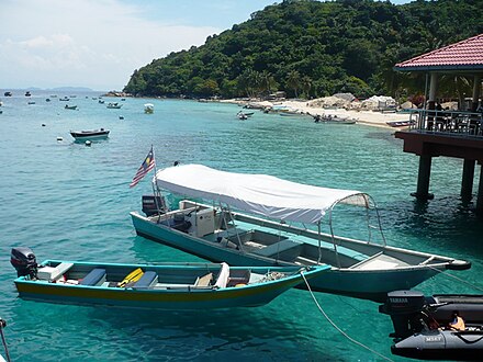 Boats at Perhentian Kecil jetty