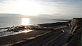 Undercliff Walk, Brighton, East Sussex, with the beach also visible in October 2013.