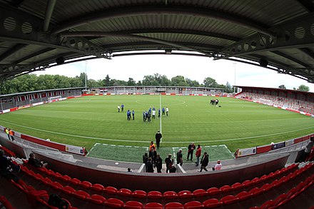The club's home ground, Broadhurst Park, opened in May 2015.