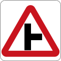 T-junction To right ahead