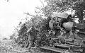 Schweres Geschütz an der Normandiefront 1944