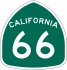 State Route 66 маркер