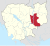 Camboja Kratié Province localizador map.svg