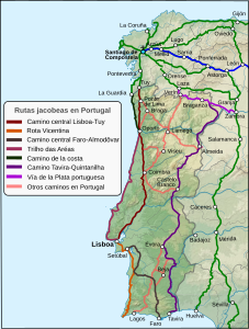 Caminos Santiago actuales Portugal.svg