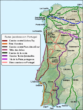 <span class="mw-page-title-main">Portuguese Way</span> Camino de Santiago pilgrimage routes starting in Portugal