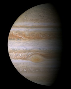 Jupitèr vist per Cassini, 9 de decembre de 2000.