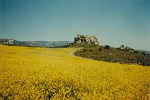 Castillo de Loarre, erbaut im 11. Jahrhundert auf Befehl des Königs Sancho Ramírez