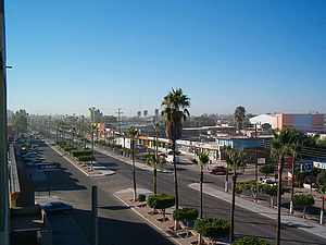 Centro da Ciudad Constitución em Comondú, o terceiro maior município em população na Baja California Sur