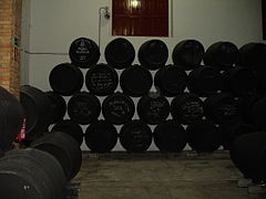 Ageing of Sherry in solera.