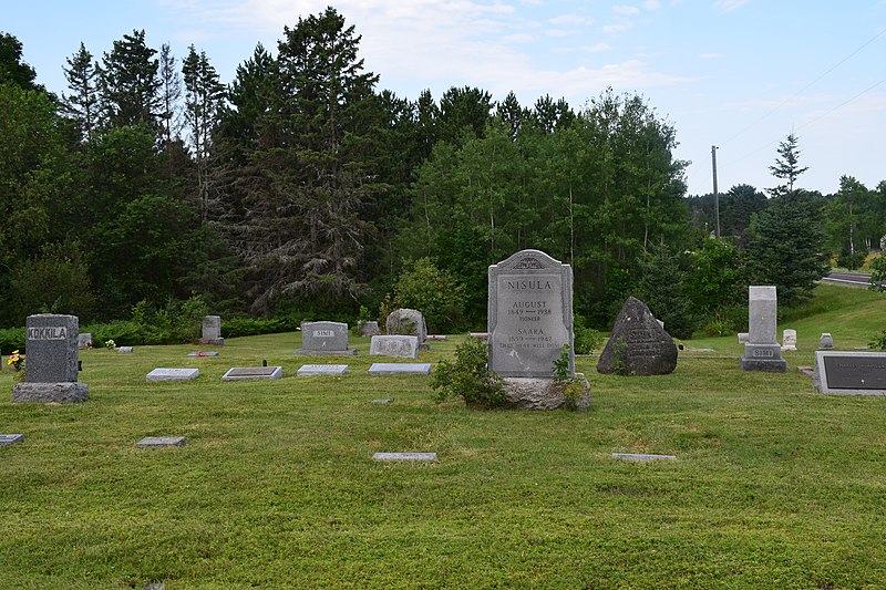File:Cemetery at St. Henry's Evangelical Lutheran Church, Nisula, MI.jpg